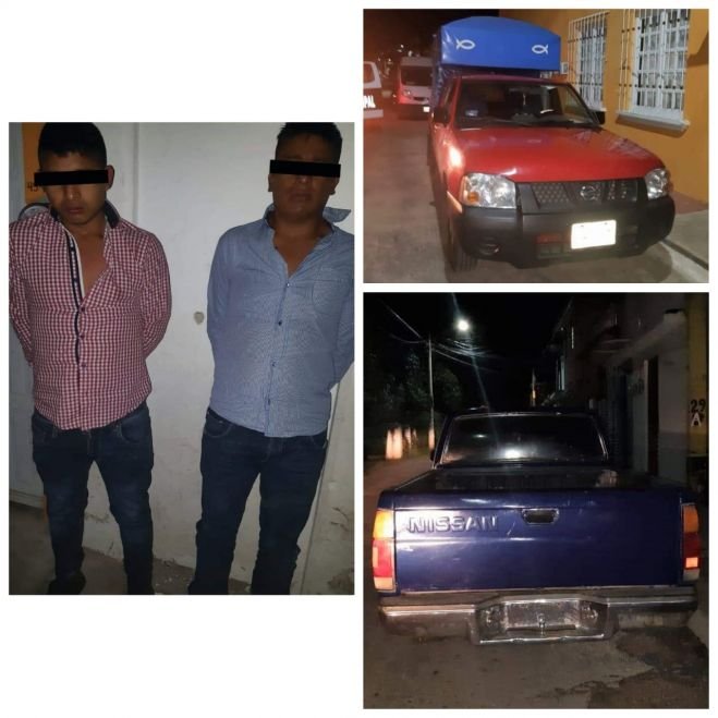 Detienen a dos presuntos ladrones de carros