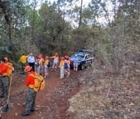 Refuerzan prevenci&oacute;n de incendios con brechas cortafuego en Teopisca