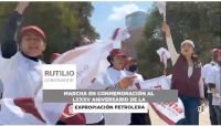 El gobernador estuvo presente en el mitin para conmemorar el 85 Aniversario de la Expropiaci&oacute;n Petrolera donde expres&oacute; su respaldo al presidente L&oacute;pez Obrador
