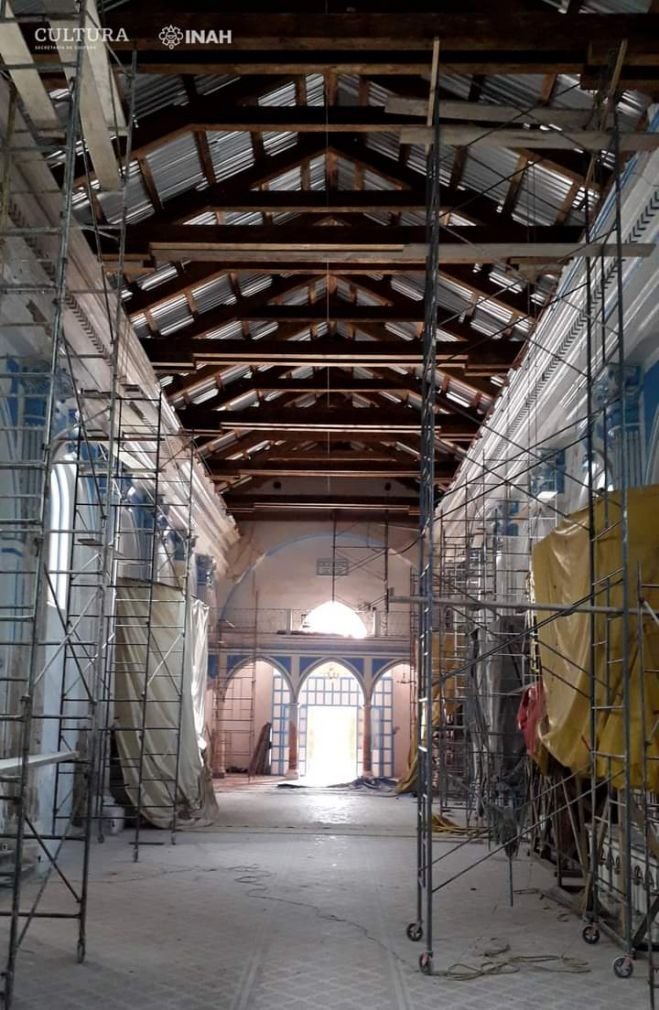 Un 75 por ciento de avance llevan los trabajos del templo de Santa Luc&iacute;a