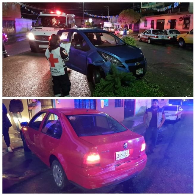 Daños materiales deja accidente vehicular