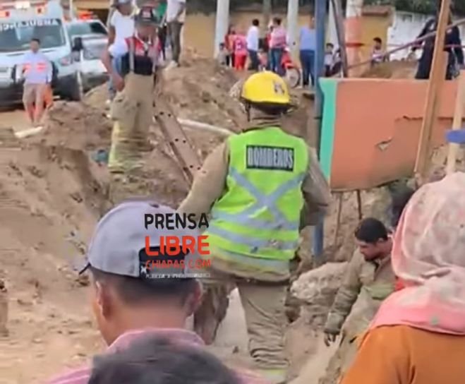 Trabajador muere al quedar sepultado en una obra en el sur de SCLC