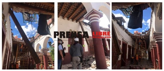 SE DARÁ SEGUIMIENTO A LAS INVESTIGACIONES SOBRE EL DERRUMBE EN LOS ARCOS DEL PARQUE CENTRAL: AYUNTAMIENTO DE SAN CRISTÓBAL DE LAS CASAS