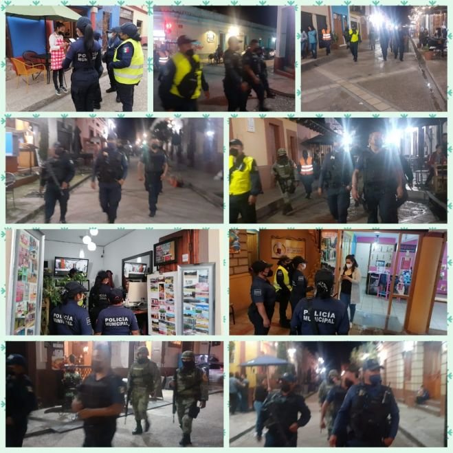 Policía Municipal refuerza presencia preventiva y proximidad ciudadana en zona Centro de San Cristóbal de Las Casas