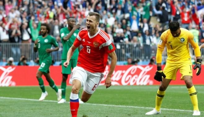 Rusia gana Arabia Saudí (5-0) en el partido inaugural del Mundial