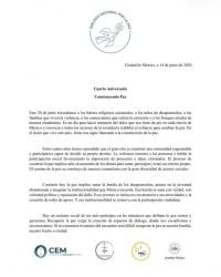 Convocan a jornada nacional por la paz y en memoria de v&iacute;ctimas de la violencia