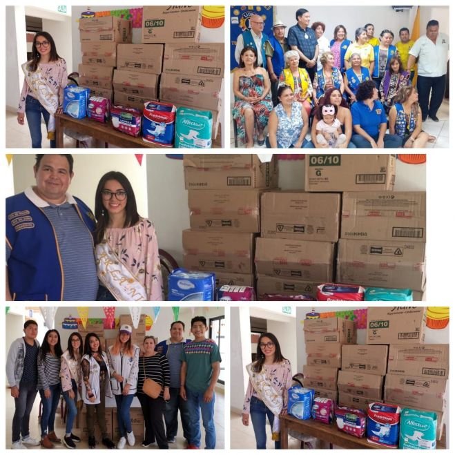 Entrega el Club de Leones de S.C., art&iacute;culos donados por soci@s y ciudadan&iacute;a