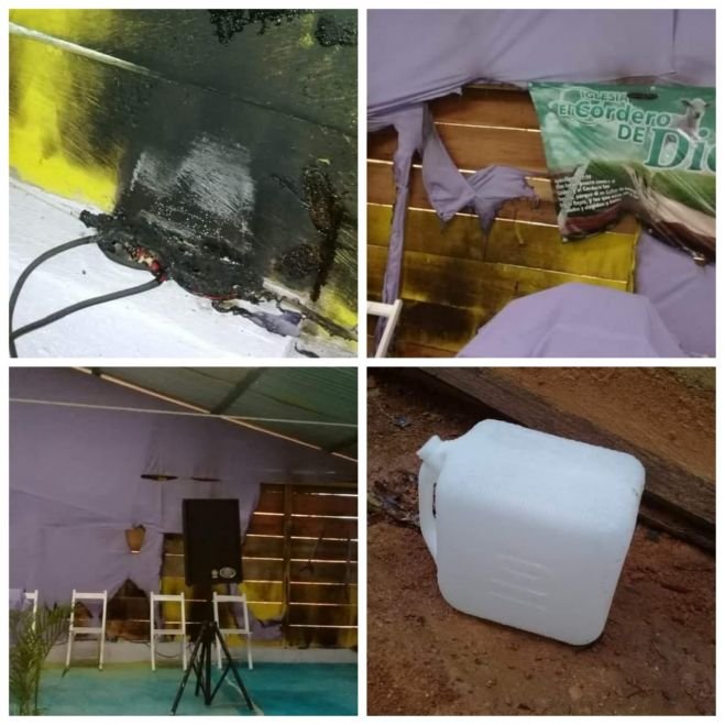 Intentan incendiar templo evang&eacute;lico en San Juan Chamula