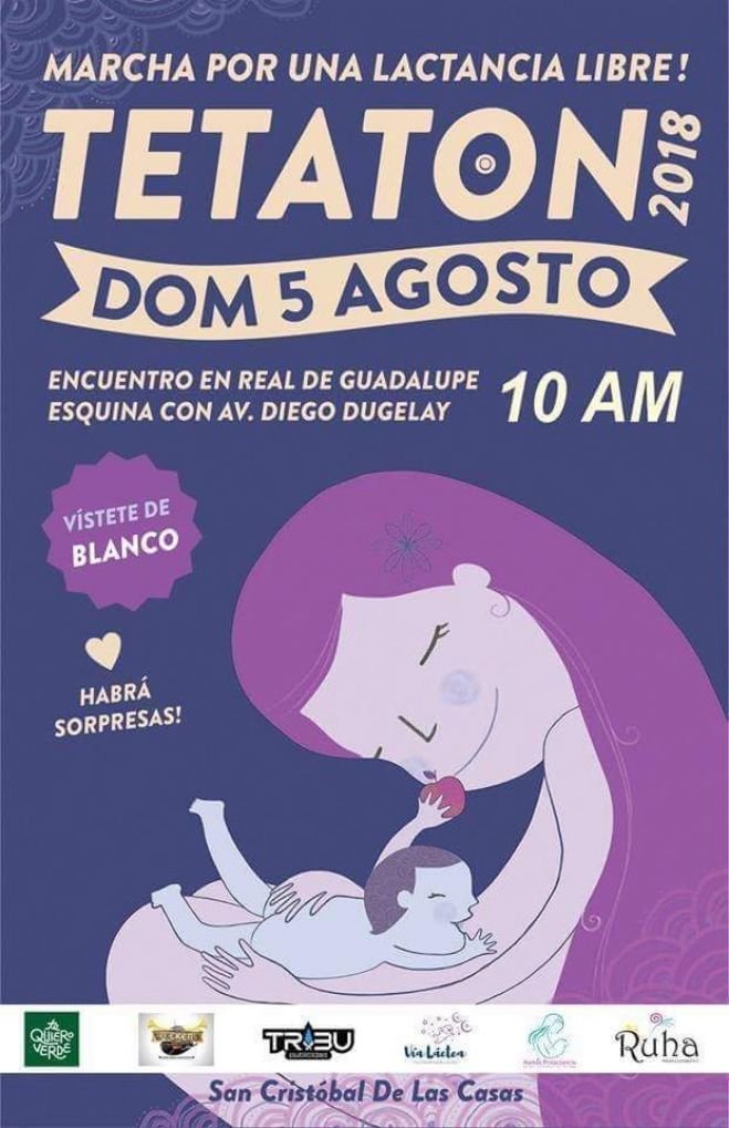 Mamás Prolactancia realizan Tetatón 2018 en SCLC