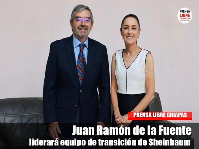 Designan a Juan Ramón de la Fuente como encargado de coordinación de su equipo de transición de gobierno.