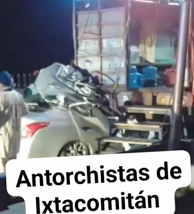 ANTORCHISTAS SE ACCIDENTAN.