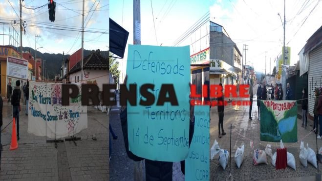 BLOQUEAN CALLES PARA EXIGIR ALTO A LA DESTRUCCIÓN DE LA NATURALEZA