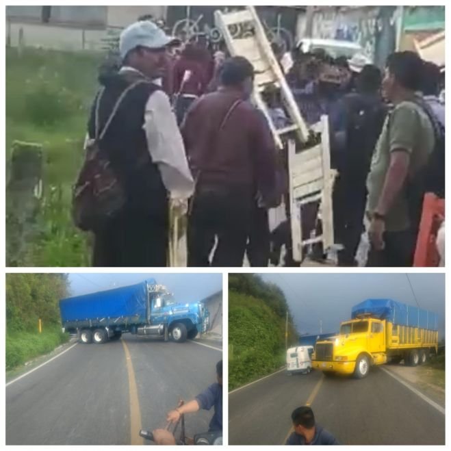 Camionetas dañadas y retención de funcionaria deja zafarrancho en Oxchuc