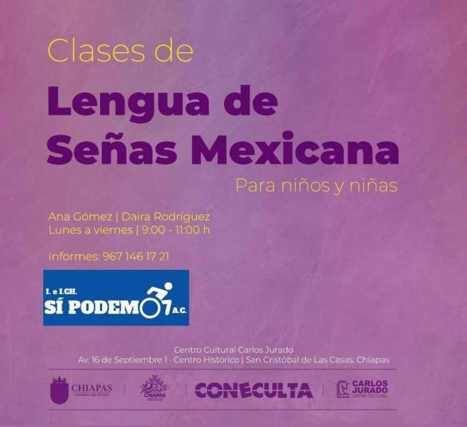 Invitan al curso de Lengua de Señas Mexicana 