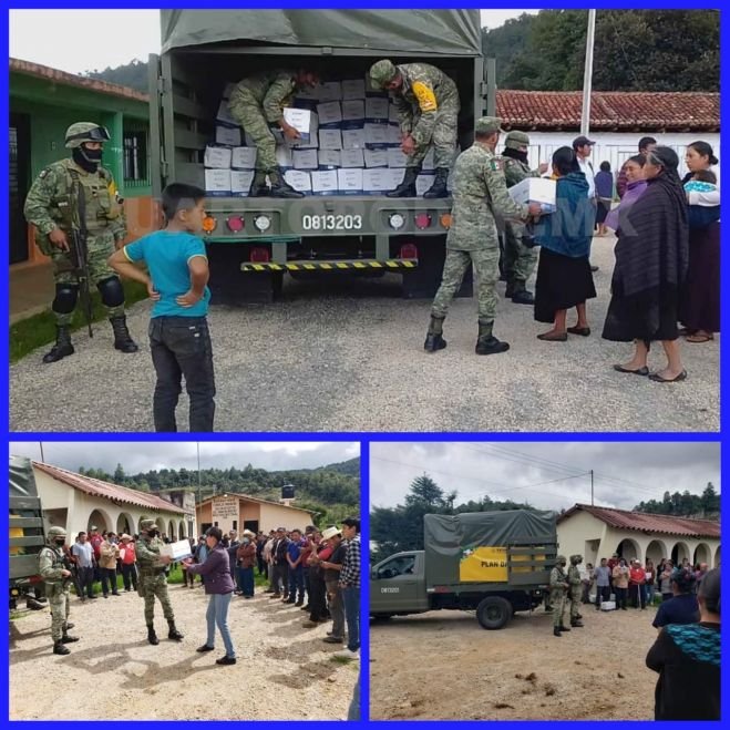 EJÉRCITO ENTREGA APOYOS A FAMILIAS AFECTADAS POR LAS LLUVIAS EN SC