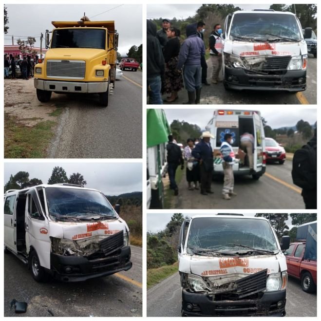 Carambola deja cuatro lesionados en el tramo San Cristóbal- Ocosingo