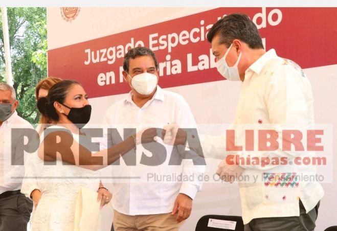 En Tapachula, Rutilio Escandón inaugura Juzgado Especializado en Materia Laboral