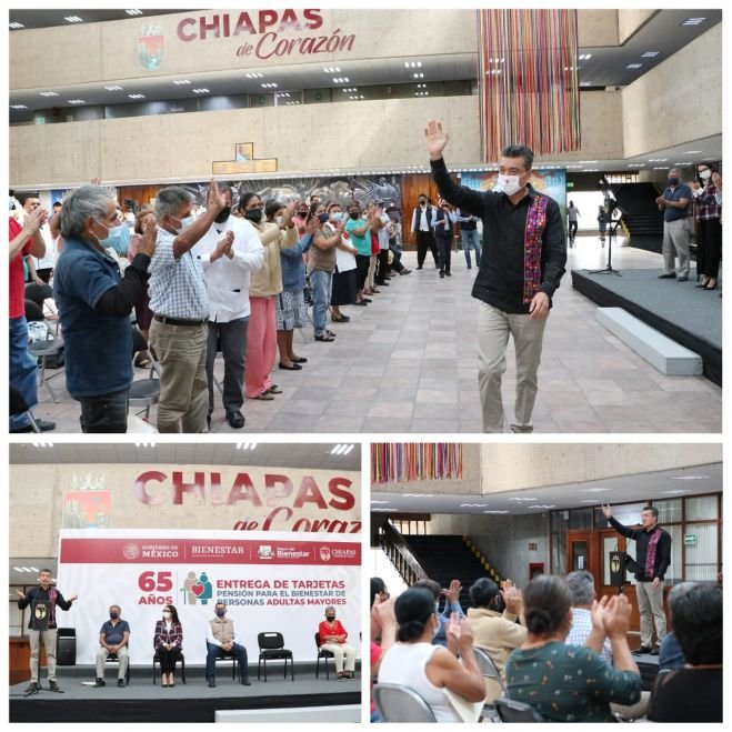 Inicia en Chiapas entrega de tarjetas de Pensión para el Bienestar de las Personas Adultas Mayores: Rutilio Escandón