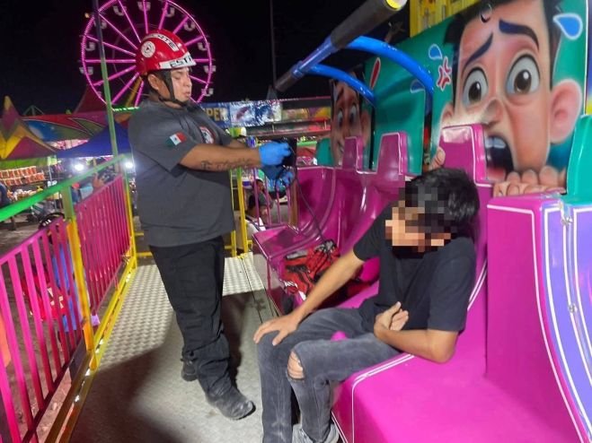 Tragedia en feria de Nuevo León: colapsa juego “El Martillo”; al menos 2 muertos y 15 heridos
