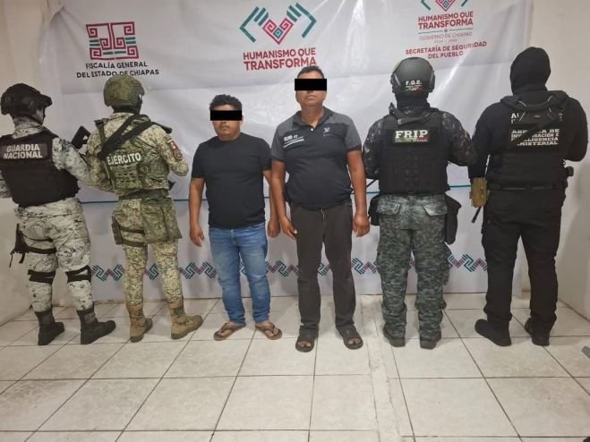 Tras cateos en Huixtla, dos detenidos y aseguramientos de sustancias ilícitas, armas y vehículos