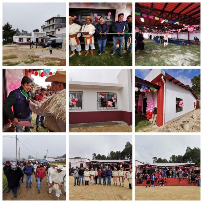 INAUGURA AYUNTAMIENTO CASA EJIDAL Y CASA DE SALUD EN CUXTITALI EL PINAR