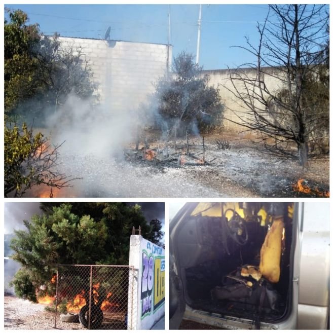 Incendian un puesto m&aacute;s de combustible y una camioneta en Villas Las Rosas