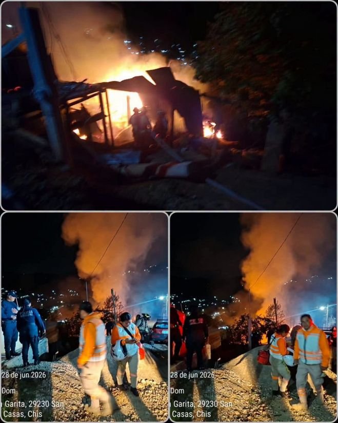 Controlan incendio en panader&iacute;a de San Crist&oacute;bal de Las Casas