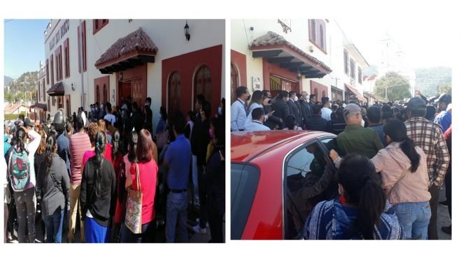 PROTESTAN SOCIOS DE CAJA POPULAR DE AHORRO