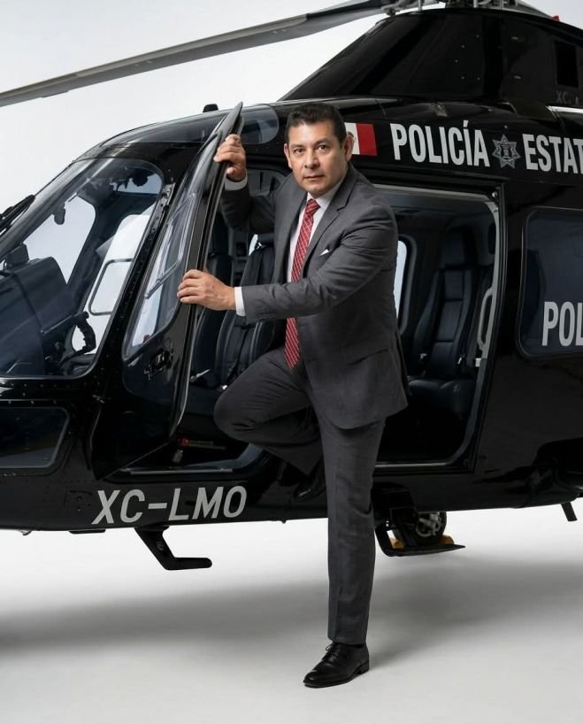 “Para eso es”: helicópteros oficiales, opacidad y la austeridad que no despega en Puebla