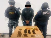 En acci&oacute;n interinstitucional logran detenci&oacute;n de un masculino como presunto responsable del delito de portaci&oacute;n ilegal de arma de fuego en Cintalapa
