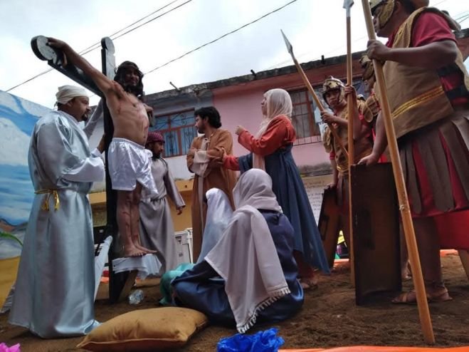 TREDICIONAL ANUNCIO FESTEJOS EN HONOR AL DULCE NOMBRE DE JESÚS BARRIO DE CUXTITALI de S.C.L.CASAS